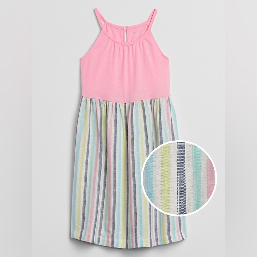 Gap Factory Kids Apron Print Dress NWOT